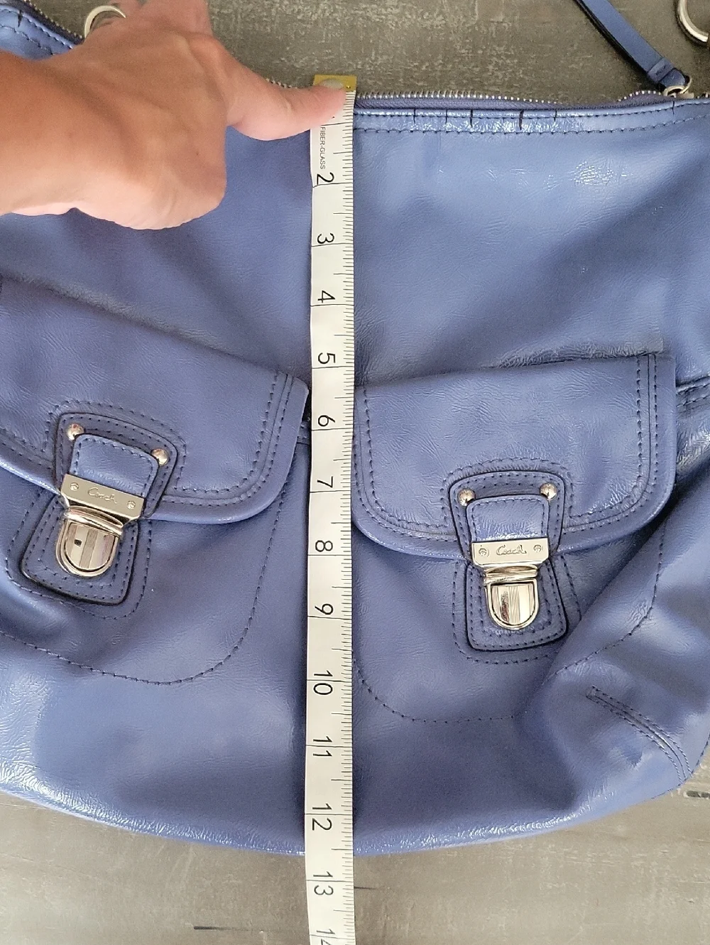 Coach  Daisy Liquid Gloss Patent Leather Crossbody